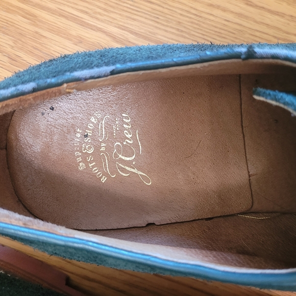 J crew Green suede derby shoes in superb condition- size 11 - Picture 6 of 9
